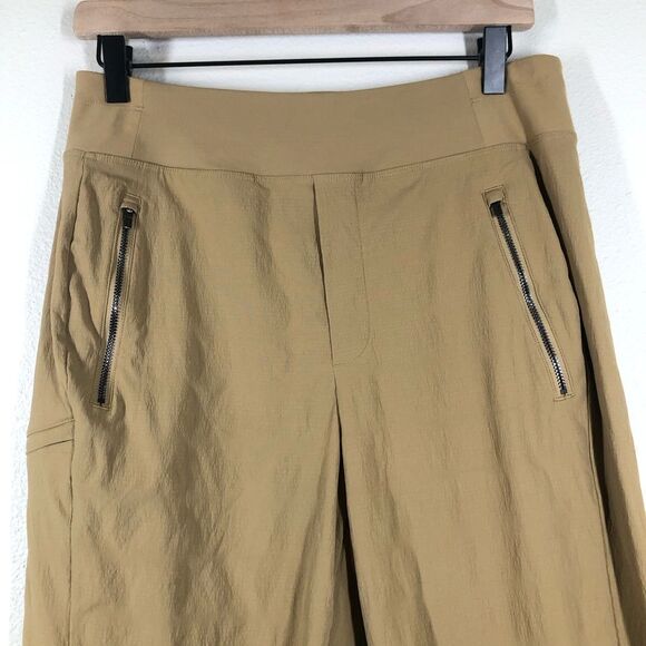 Athleta Trekkie North Jogger Pants Big Sur Brown Pockets Pull-On Stretch Size 6 - Picture 2 of 10
